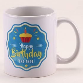 Happy Birthday Printed Mug 11 Oz (White)