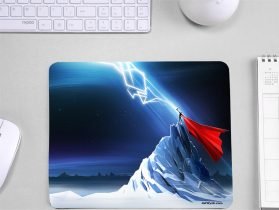 Thor Doodle printed Anti-Slip Base Mouse Pad for Gamers