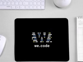 We Code Non Slip Coding Mouse Pad